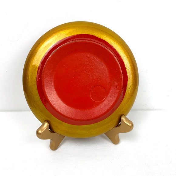 Vintage Russian Lacquerware Khokhloma Set Of 5 Wooden Items - Picture 6 of 16